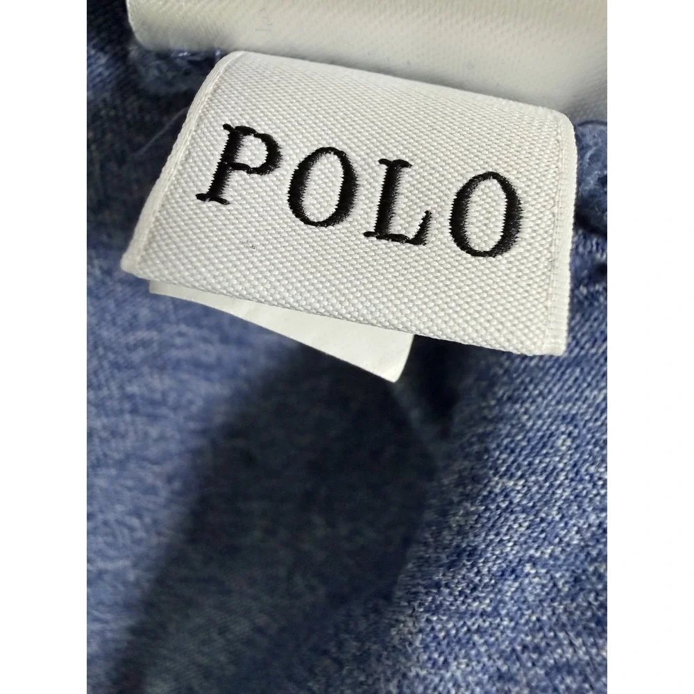 Polo Ralph Lauren Custom Slim Fit T Shirt Mens Large Blue Heather Pony Logo‎ Tee